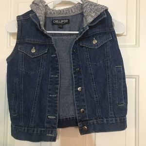 Girls denim vest